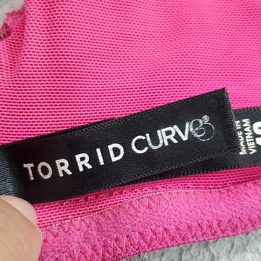 Torrid Curve Women Bra 40DD Pink Floral Full Coverage Underwired Lace